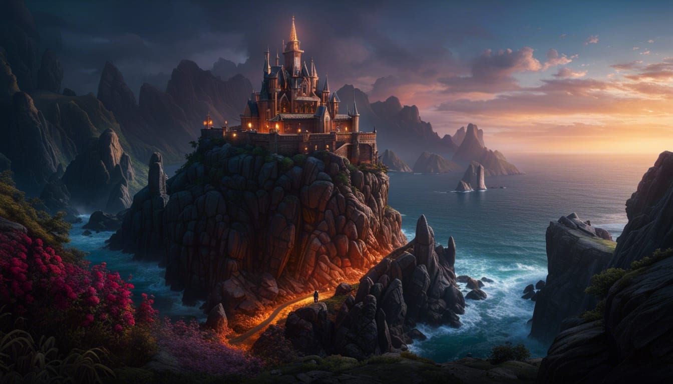 Fantastical Pinnacle: Life, Death, Light and Darkness