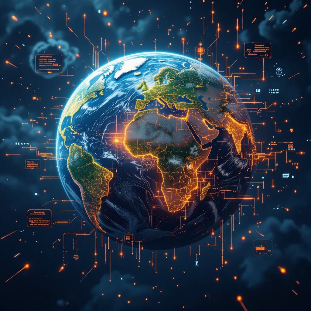 Cosmic Surveillance Earth Data Lines