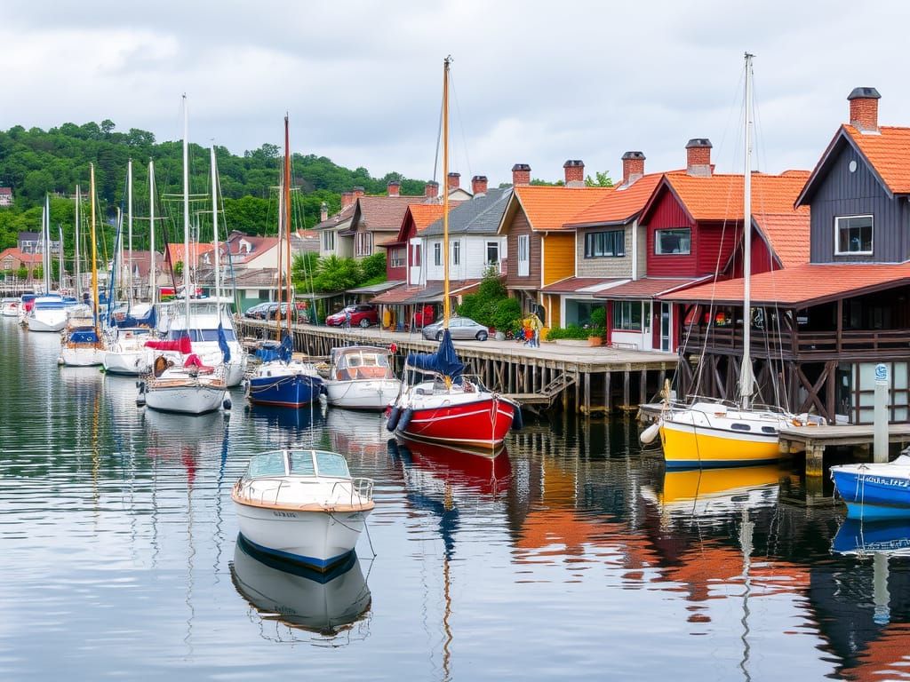 A Picturesque Waterfront Village in Harmony