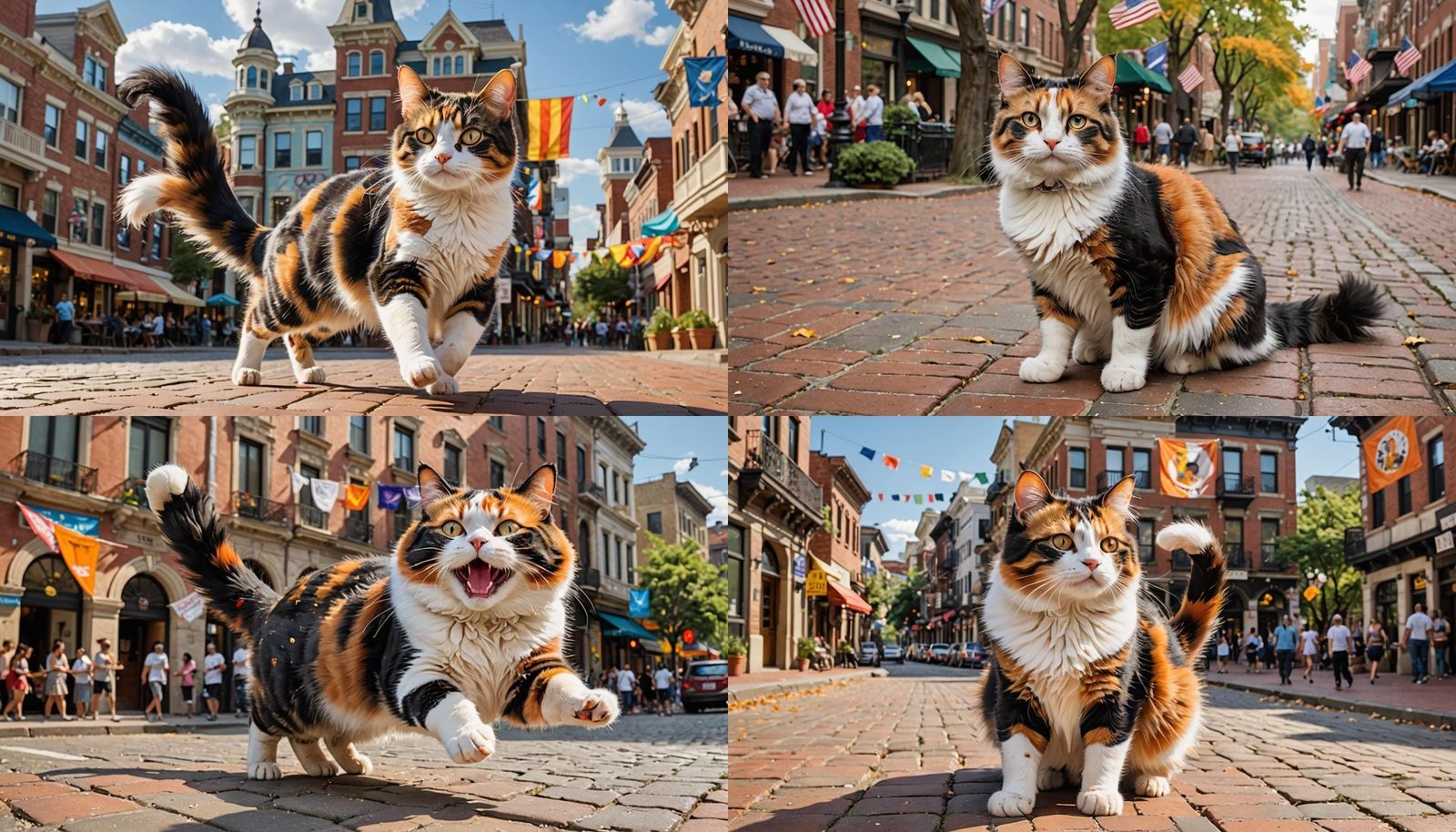 Calico Cat Dancing in Columbia: 3D Game Art