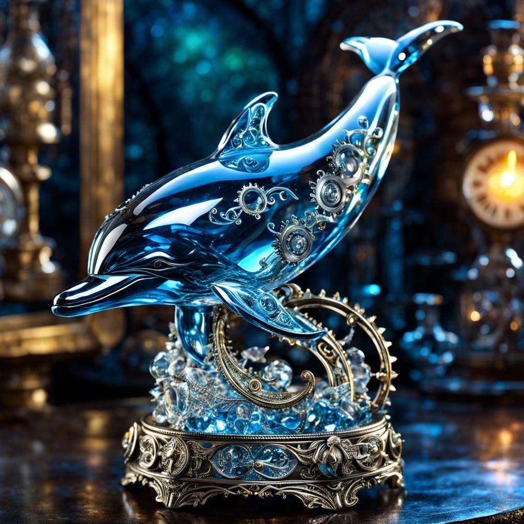 Glass dolphin