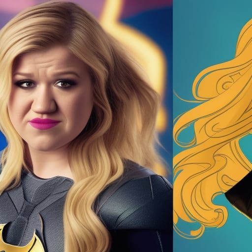 Kelly Clarkson as Batgirl and Robin Hood