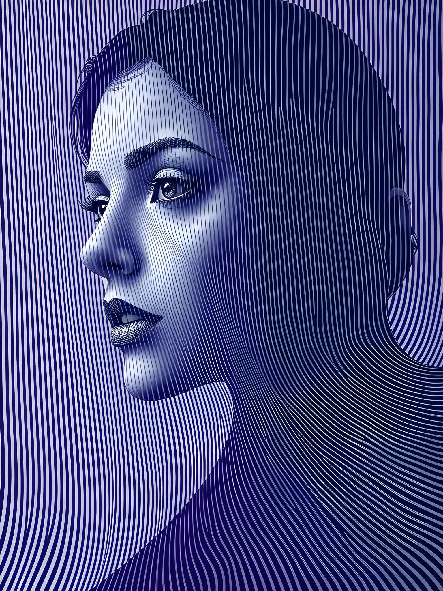 Vibrations in Op-Art Style