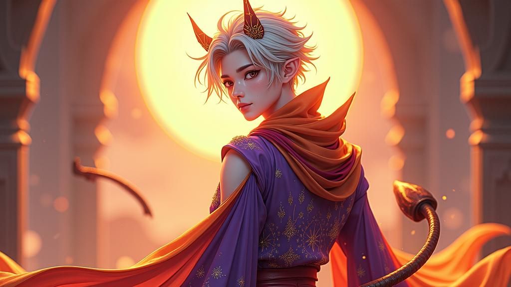 Radiant Wight Devil in Anime-Inspired 3D Art