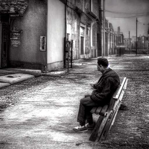 Minimalist Image of Raw Despair