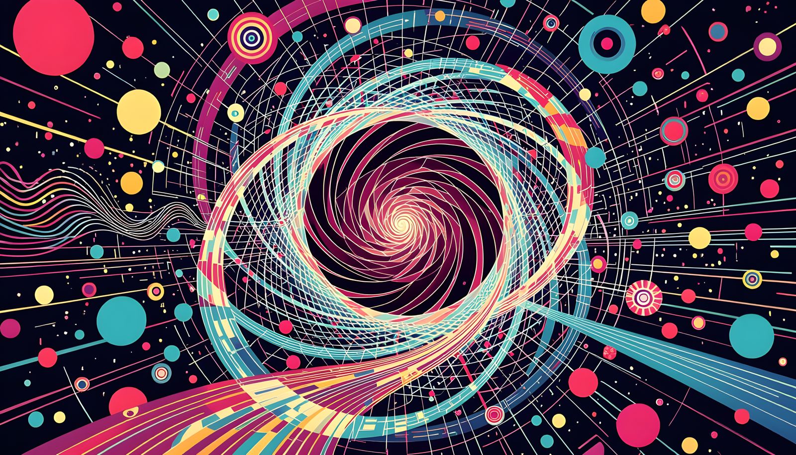 Maroon Energy Vortex in Psychedelic Garden