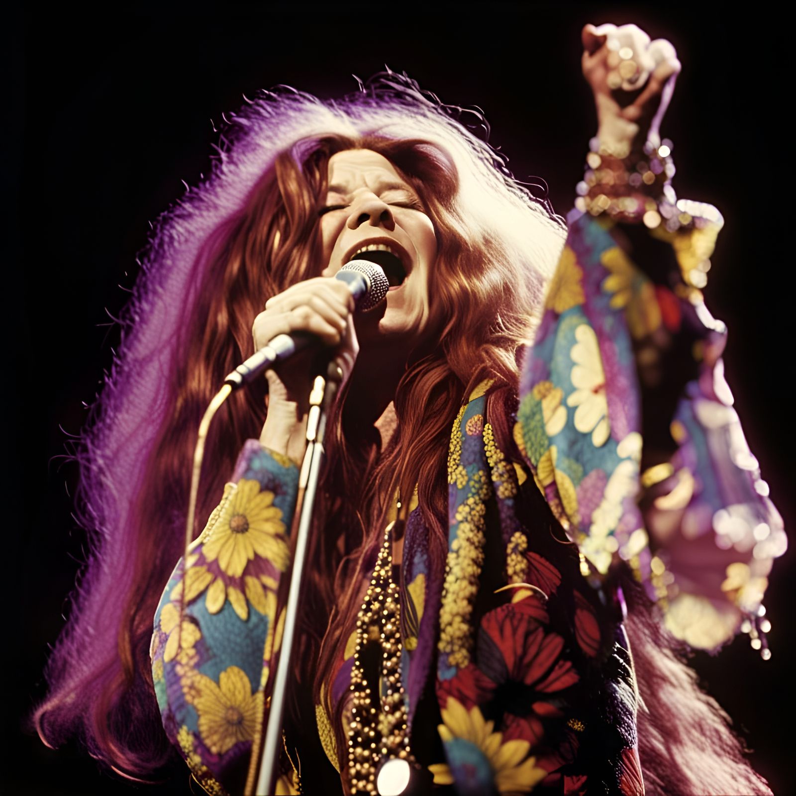 Janis Joplin Preforming At The Montreux Jazz Festival September 1967