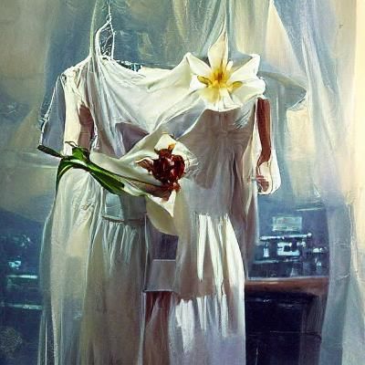 Sylvia Plath in Flowers: An Oil Painting