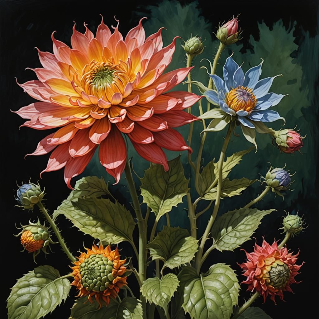 Painterly Massurrealism: Weird Botanical Art