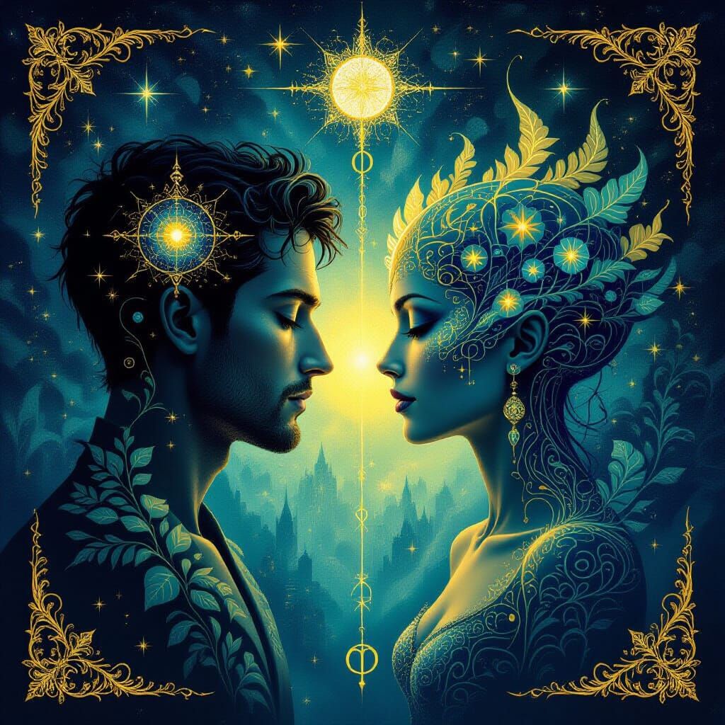 Human Animal Dichotomy in Ethereal Surreal Style