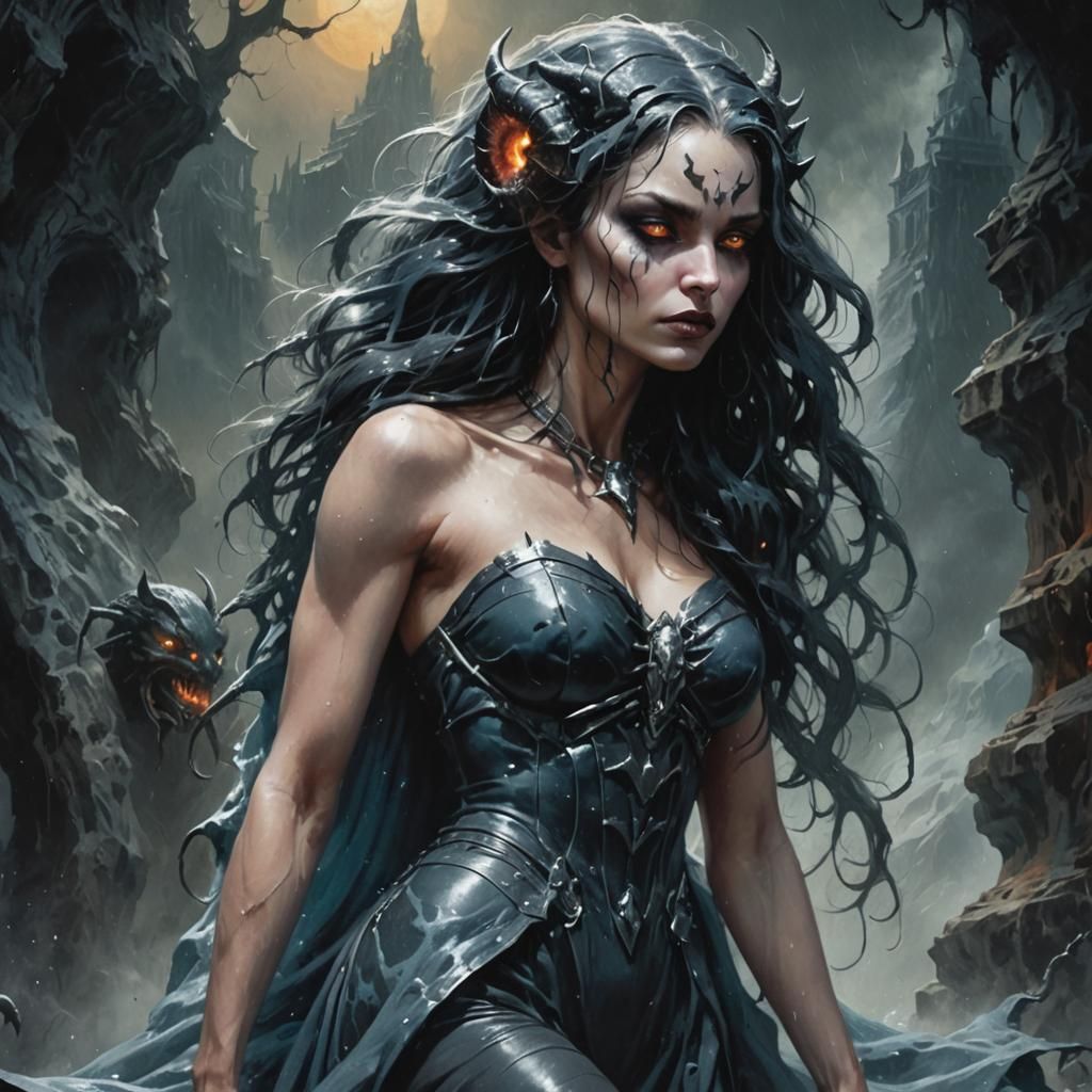 Magical Scorpio Arachnid Emerges from Mists