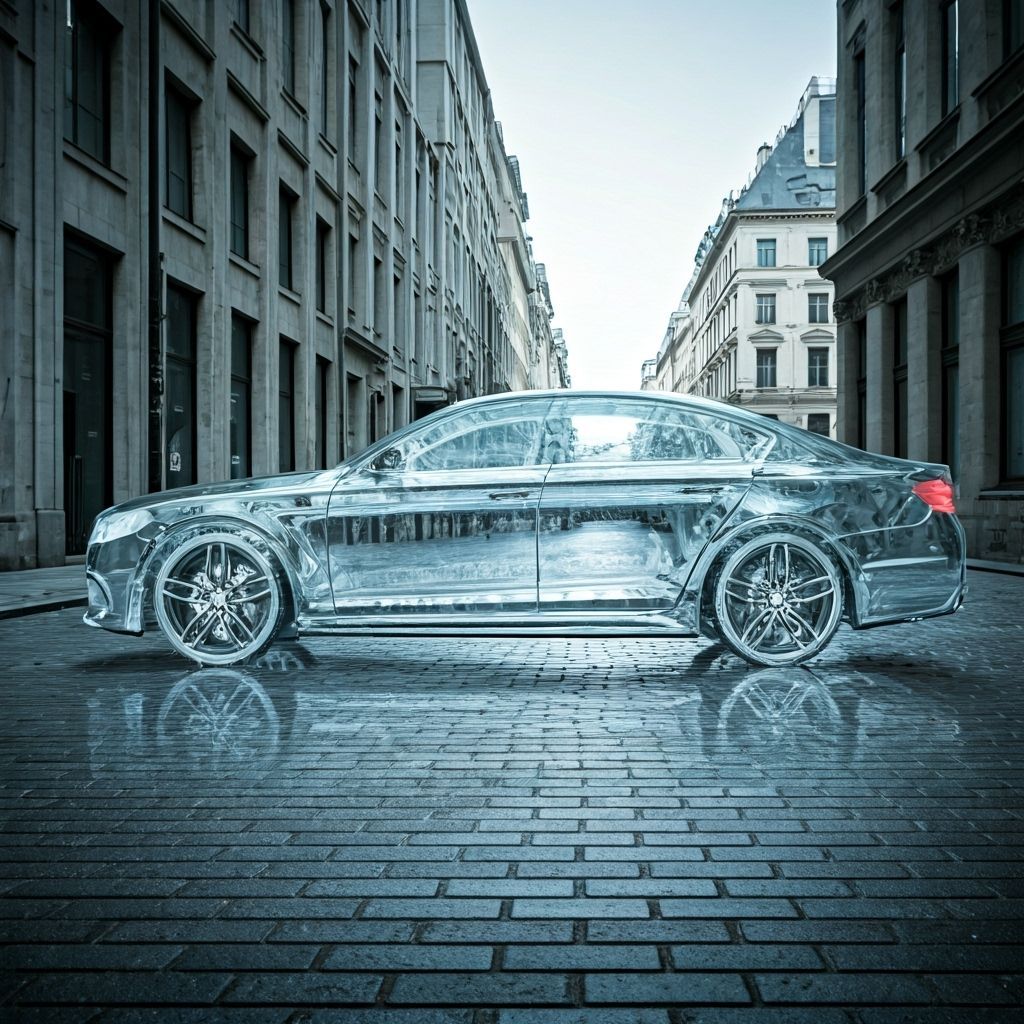 Crystal Water Car on City Street