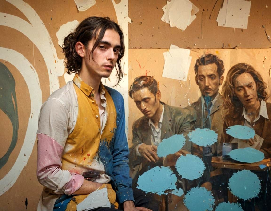 Daniel Torrent Riba Inspired Abstract Composition