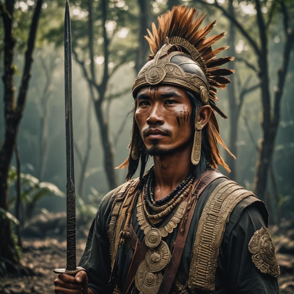 Portrait of a Handsome Javanese Warrior