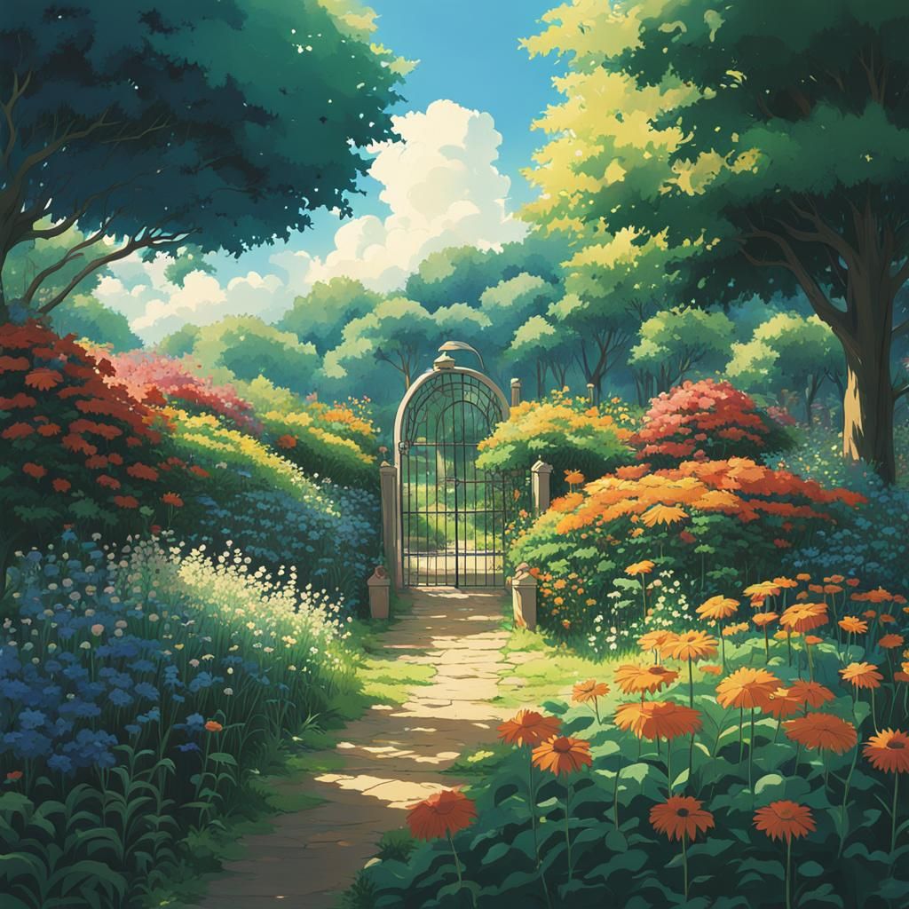 Secret Flower Garden: Anime Key Visual