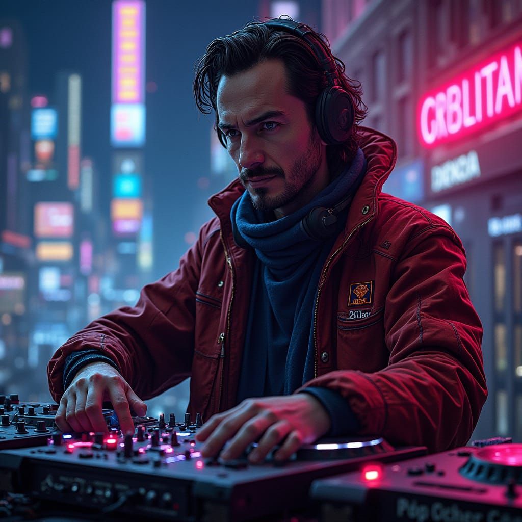 Cyberpunk Sorcerer Wields NFT Magic in Neon Multiverse