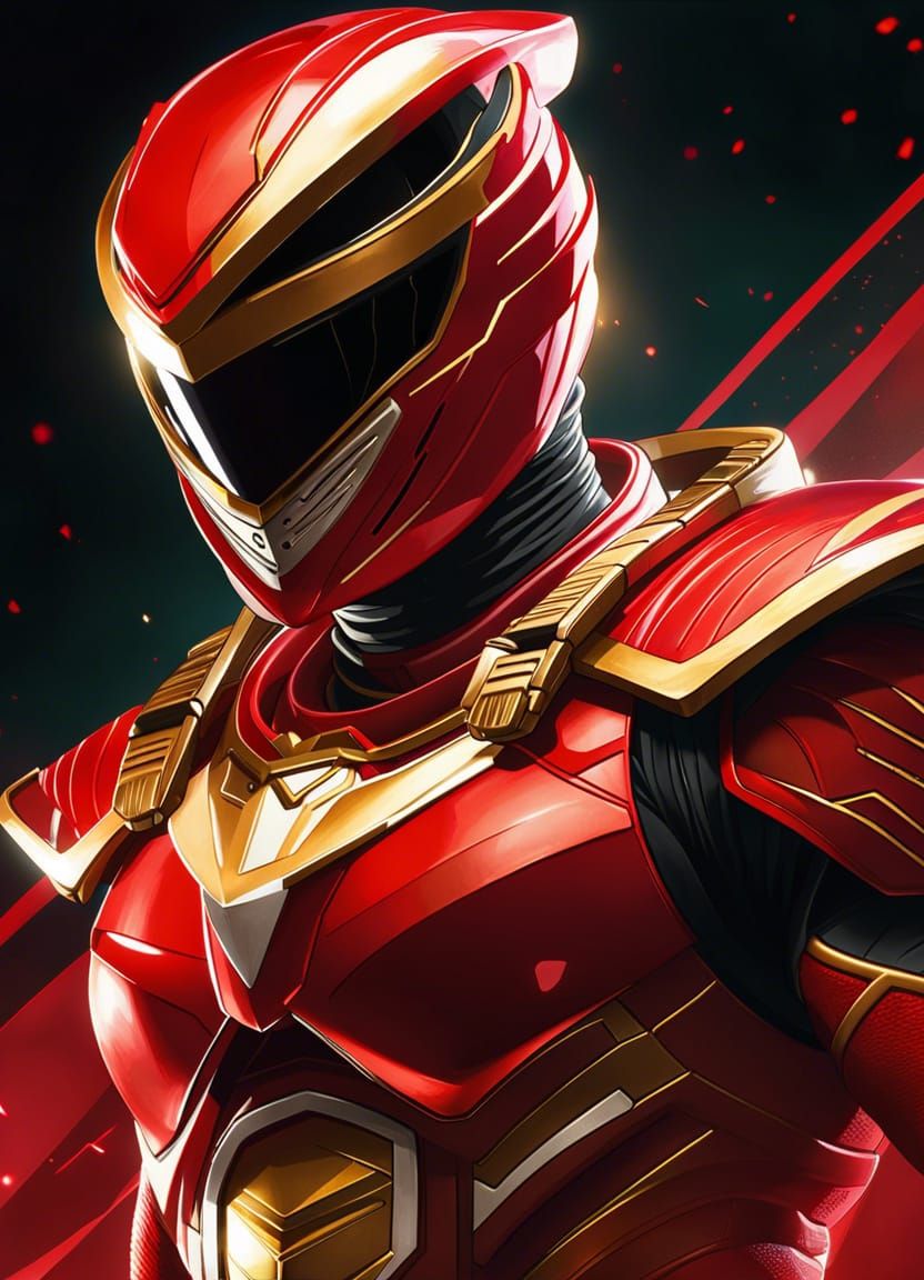 Red Ranger as Apex Legends Character: Digital Portrait