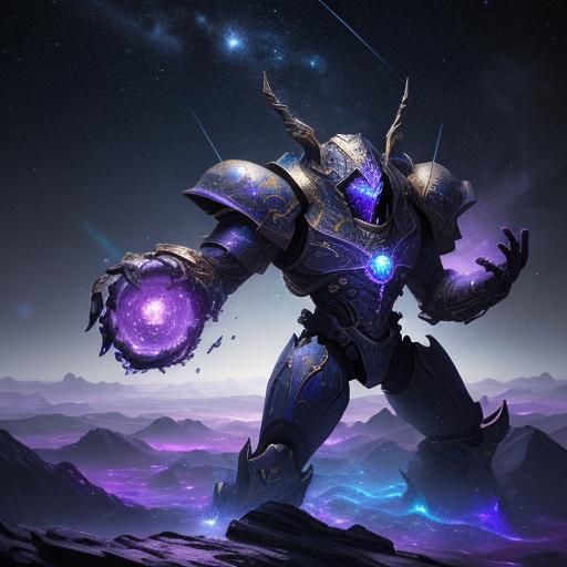 Cosmic Wall-Nut: Celestial Bulwark in Deep Color