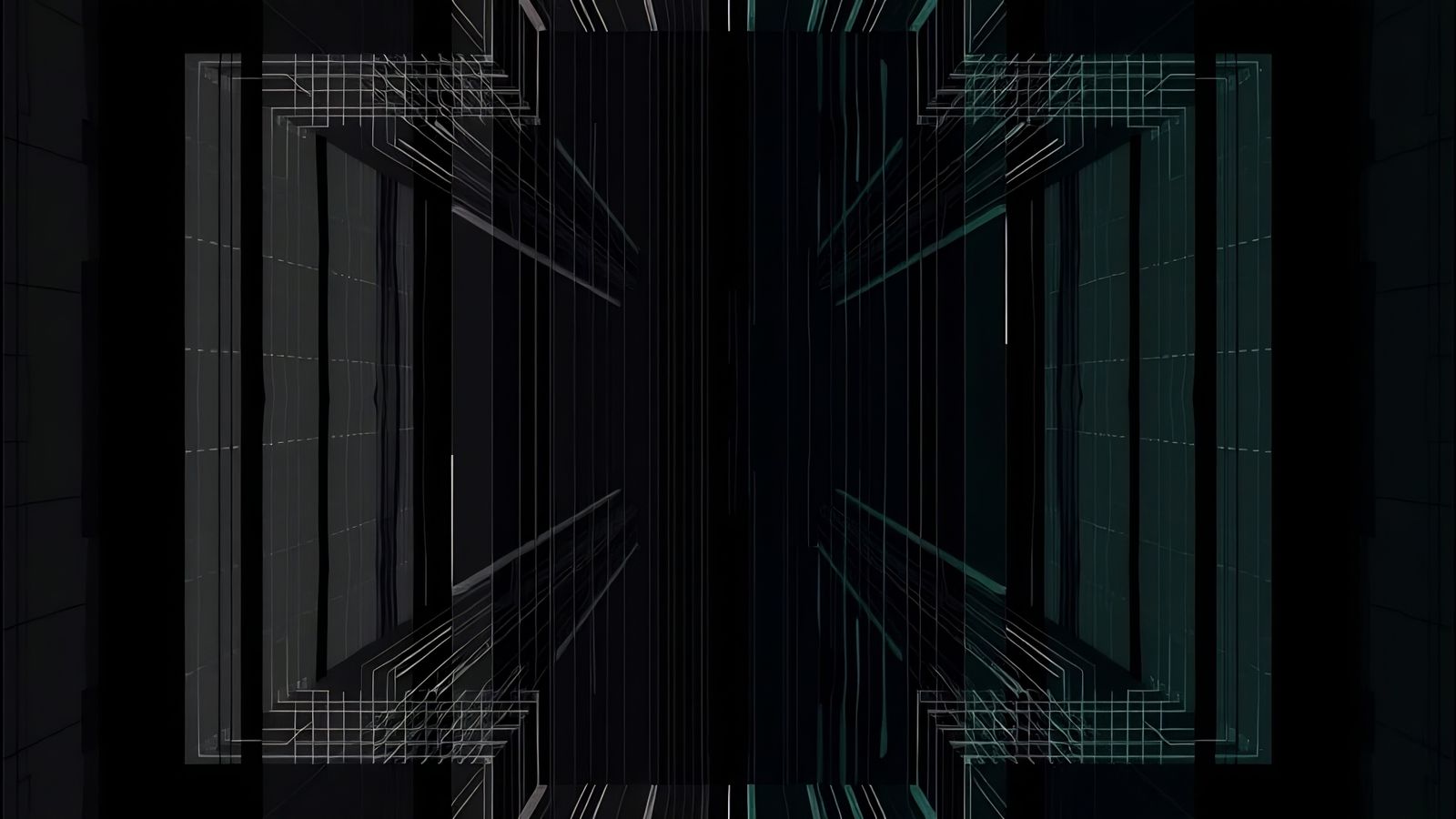 Cyberpunk Train Car in a State of Digital Decay