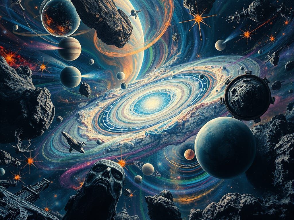 Cosmic Wonders: A Vivid Universe Unveiled