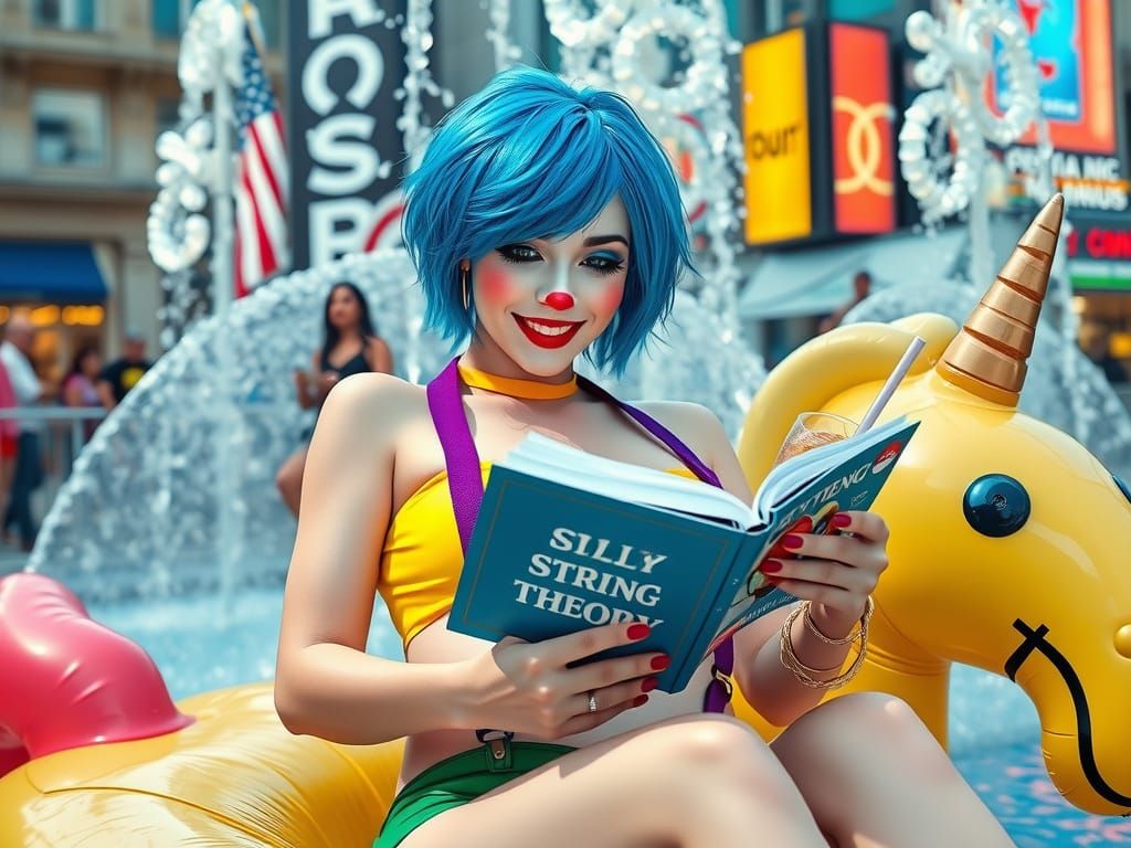 Clown Studies Silly String Theory: Hyper-realistic Pop Art