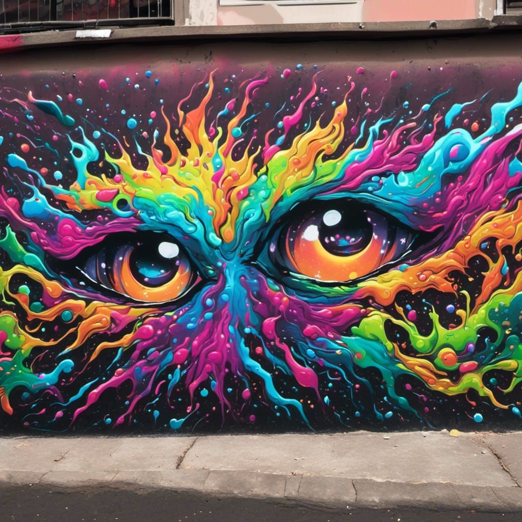 Wildstyle Graffiti Art: Pure Color in Urban Style