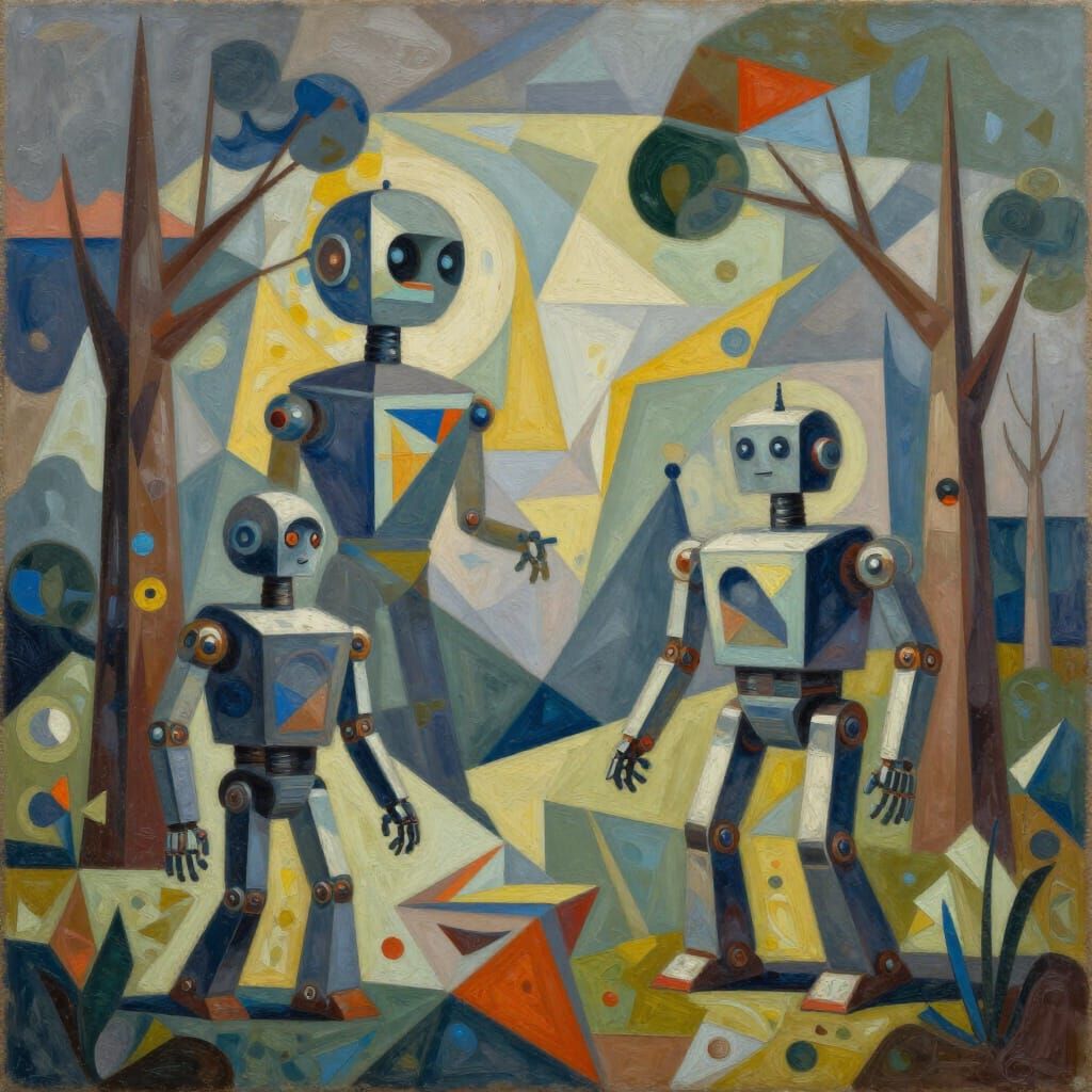 Cubist Robots and Trees in Geometric Wilderness
