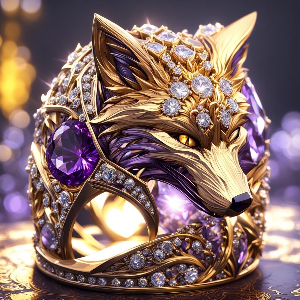 Fox Diamond Ring: Dark Fantasy Concept Art