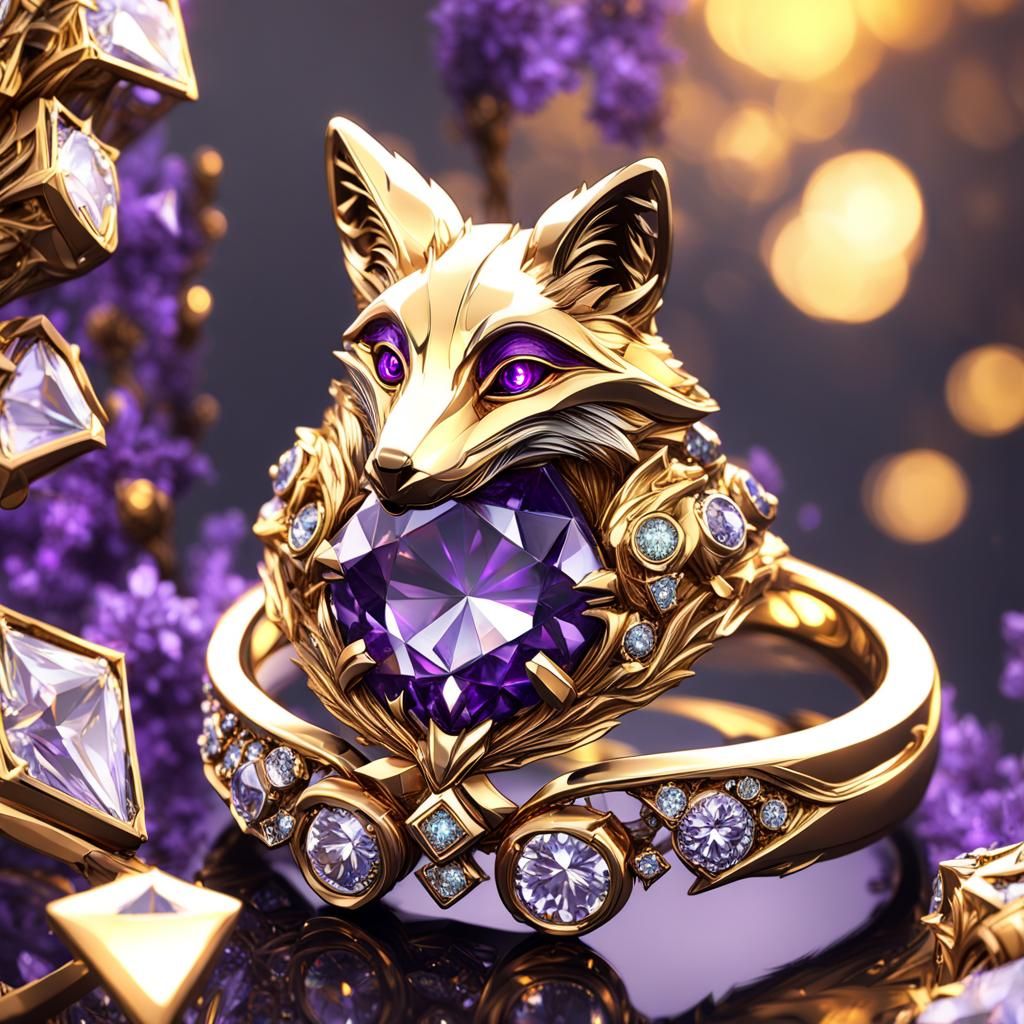 Fox Diamond Ring: Dark Fantasy Concept Art