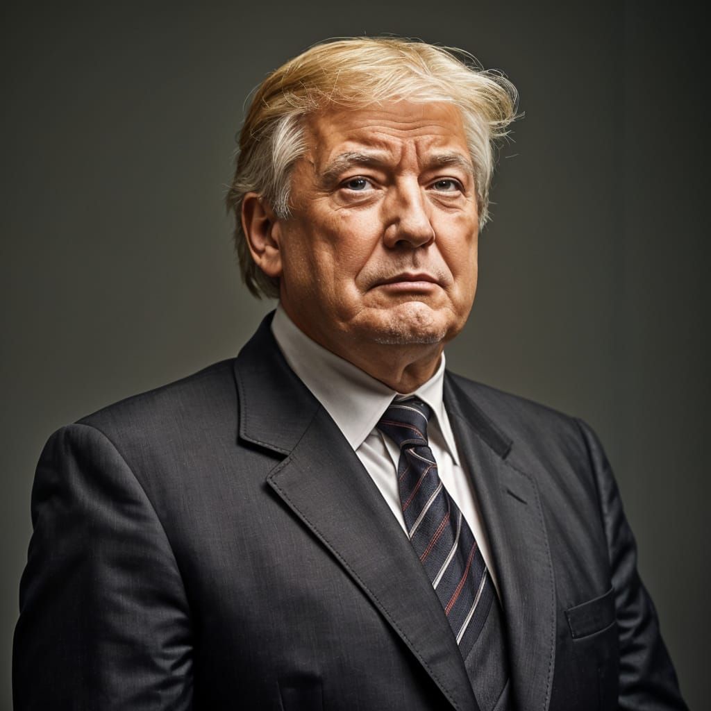 Confident Boss Above Managers with UK Flags