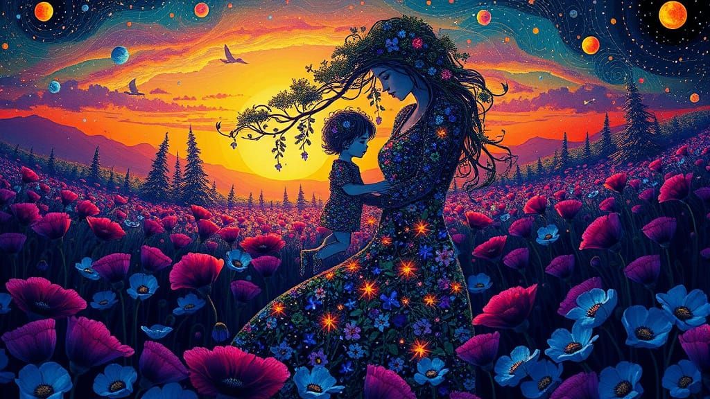 Mother of Luminous Forests and Whispers of Stardust