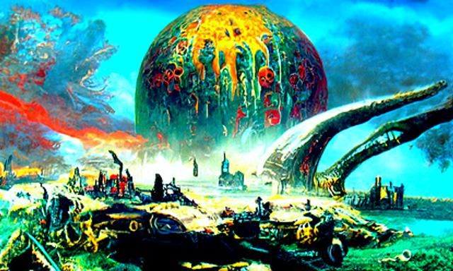 Alien Spaceship Destroys Planet in Dystopian Sci-Fi