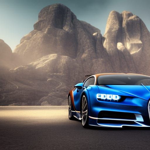 Bugatti Chiron Super Sport: Detailed Matte Painting
