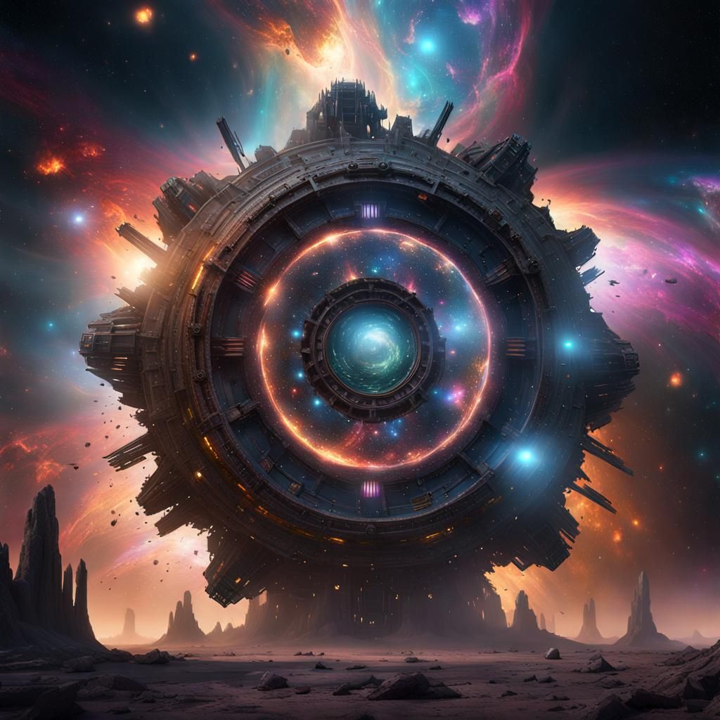 Mechanical Galaxy Generator in Cosmic Colors