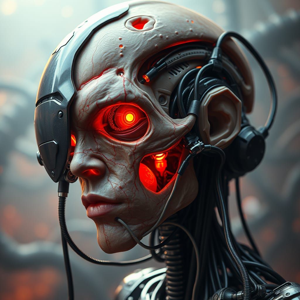 Biomechanical Entity Merging Flesh and Metal