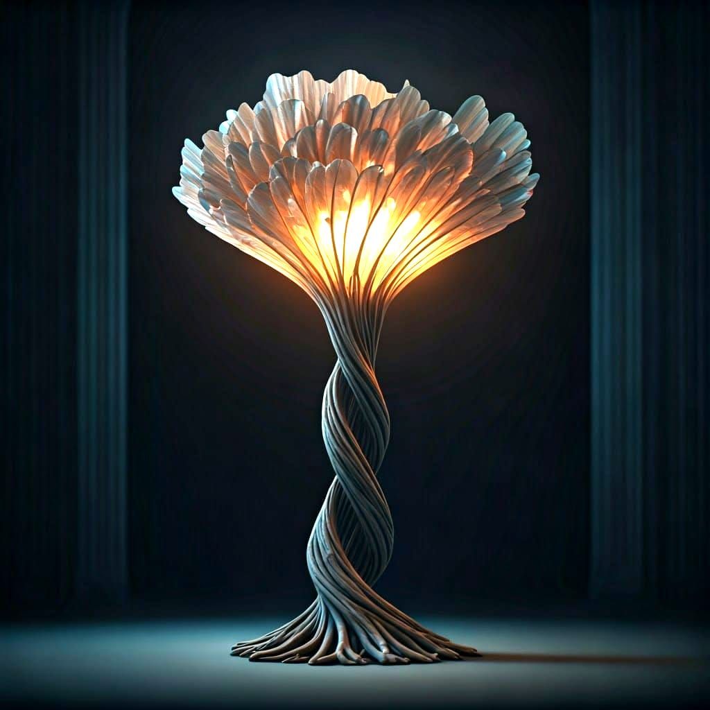 abstract standing lamp