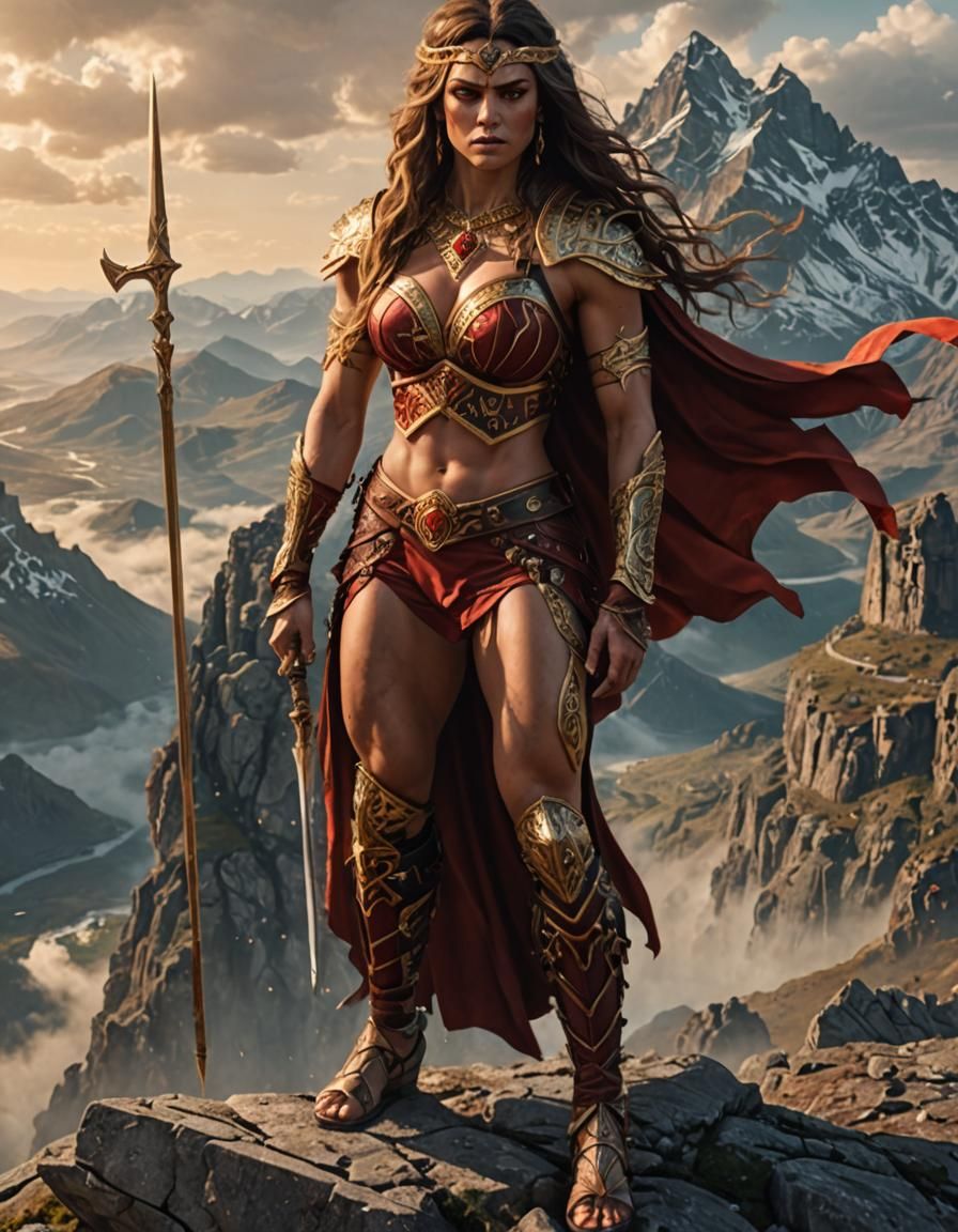 Babylonian Barbarian Warrior Dominates Battlefield