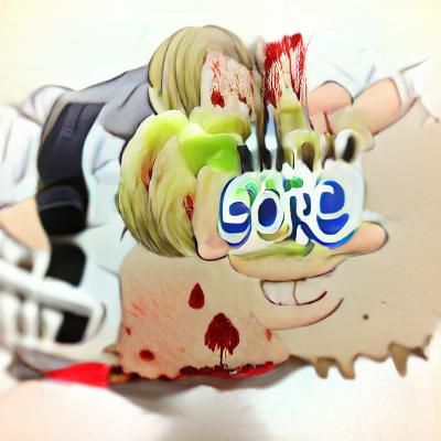 Gore Word Art in Dripping Blood-Red Style