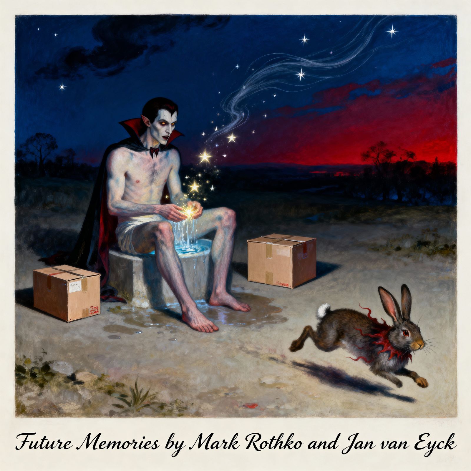 Vampire Bathed in Starlight, Mysterious Boxes Await