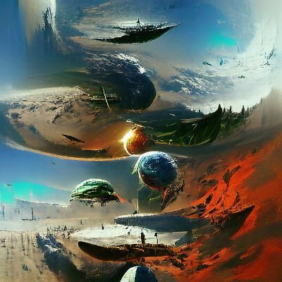 Sci-Fi Planets with Antichrist Figure