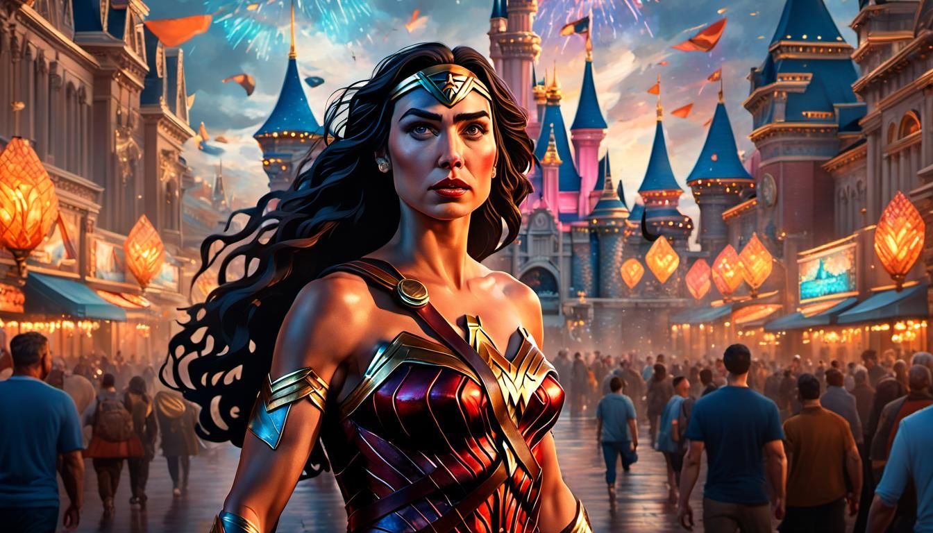 Wonder Woman at Disney World