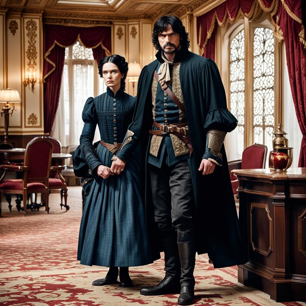 Tense Hotel Encounter: Athos Confronts Milady