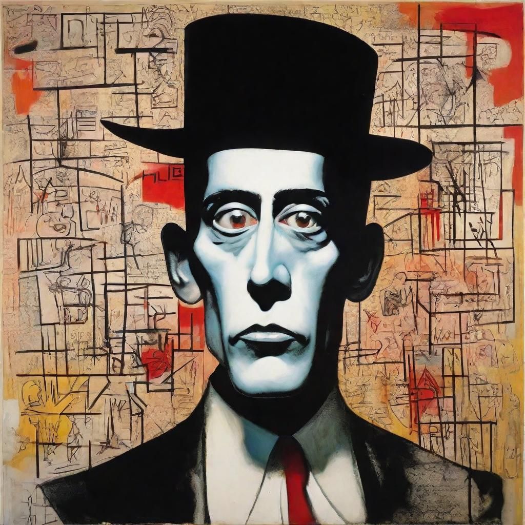 Count Dracula in Abstract Cubist Style