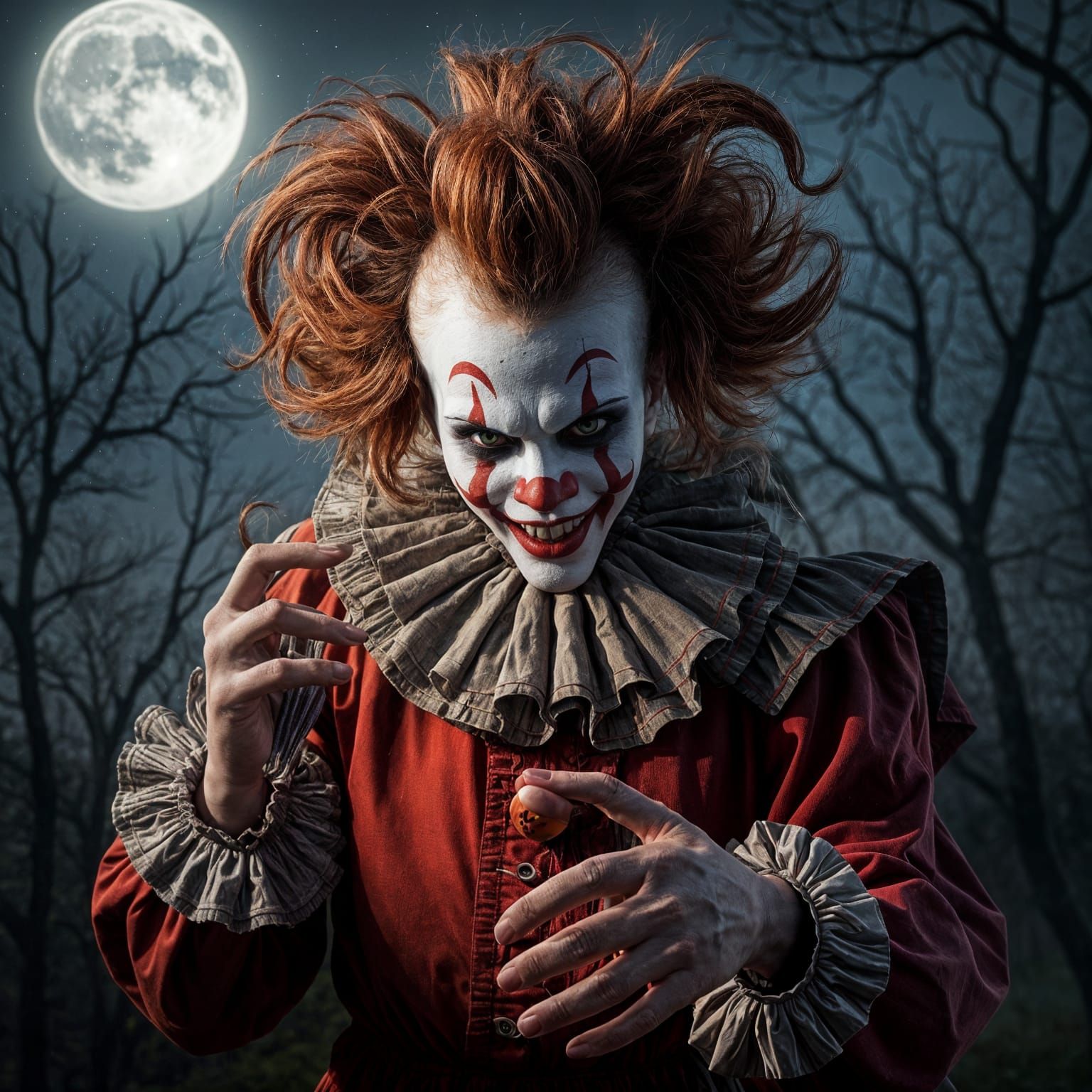 Surreal Clown in Rare Night of Witches Style