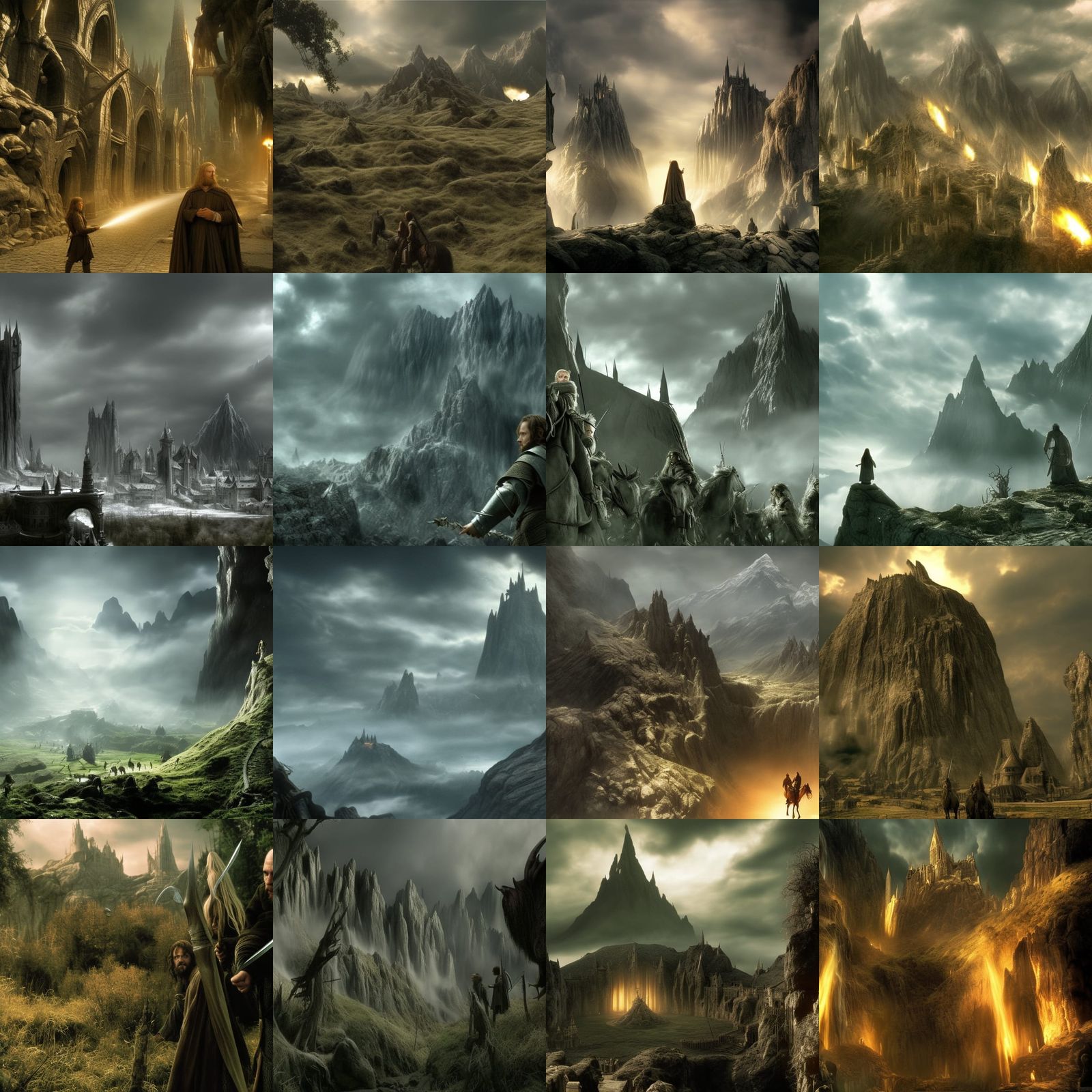 Lord of the Rings Inspired Matte Painting in 8k