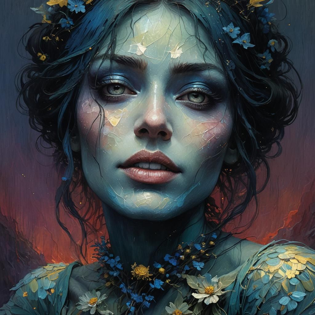 Fairy Girl in Dreamscape: Lyrical Abstraction