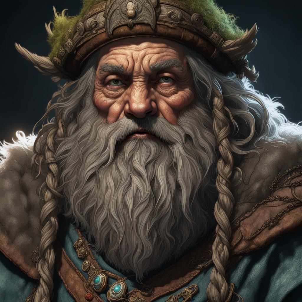 Grizzled Dwarf Druid