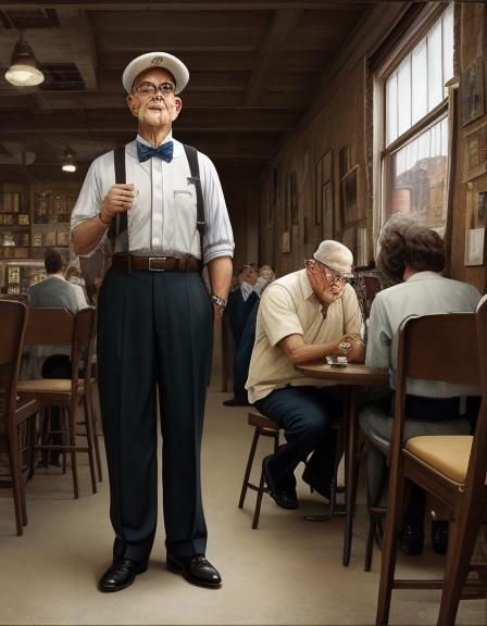 Nostalgic Americana: Rockwell-esque Scene