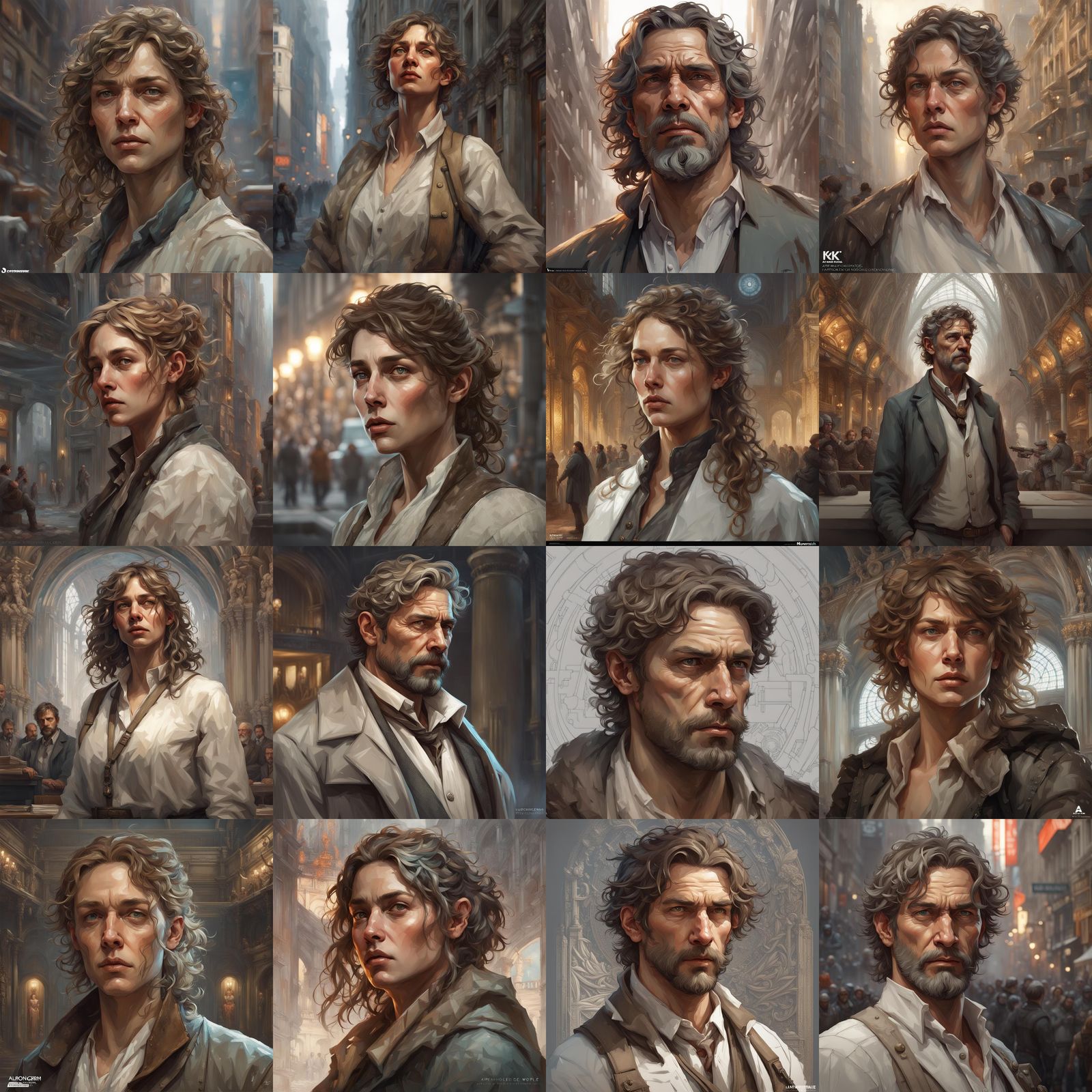 Detailed Portrait in Artgerm, Rutkowski, Mucha Style