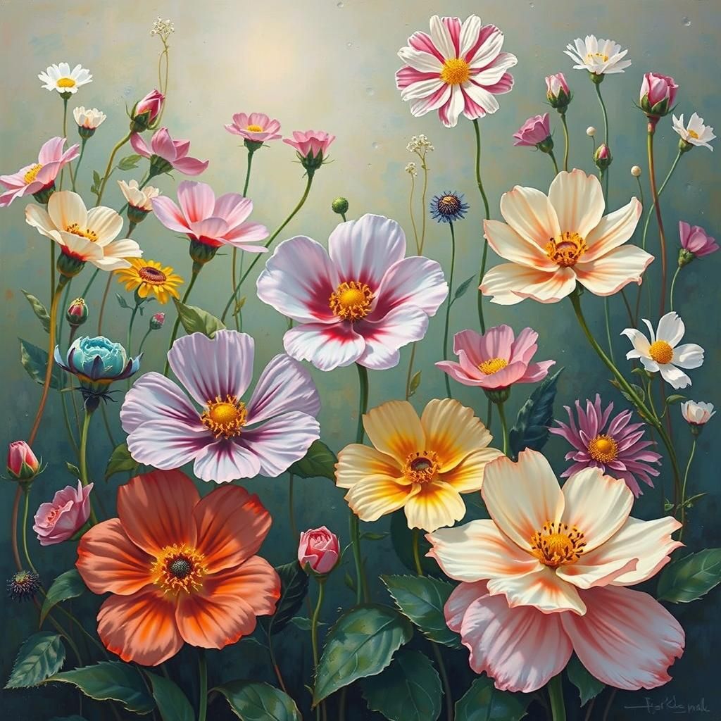 Floral Still Life in Impressionist Style